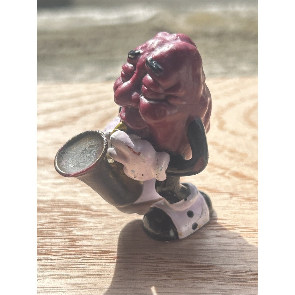 Vintage 1987 California Raisins PVC Toy Figure Saxophone Player, 2"H‎